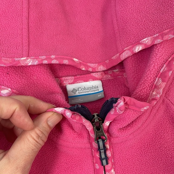 COLUMBIA fleece jacket, girls, Size M, pink - Picture 3 of 10